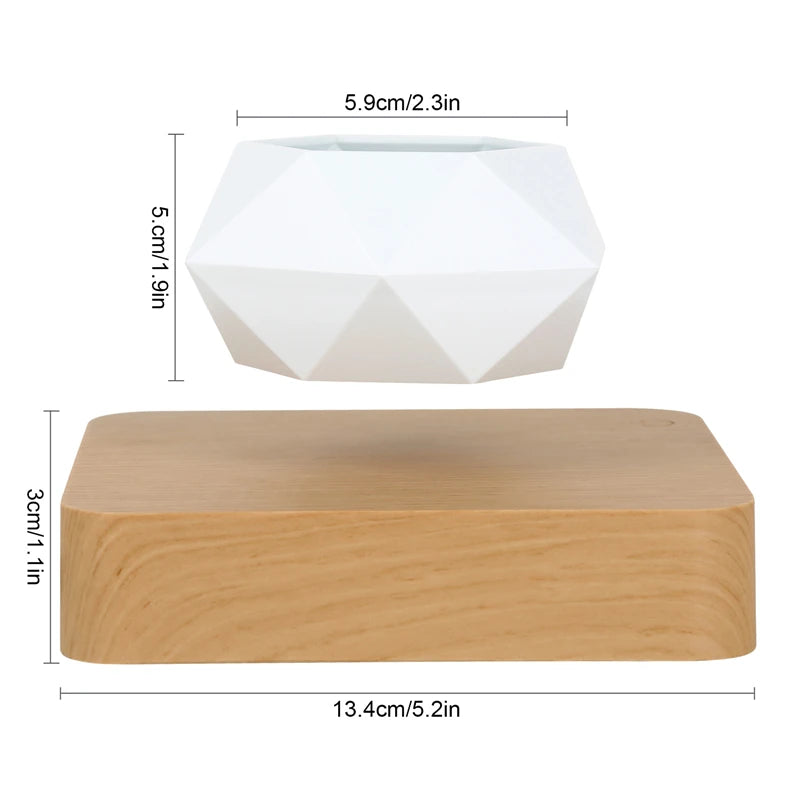 CLevitating Pot RotationMagnetic Suspension Floating Pot Potted Plant