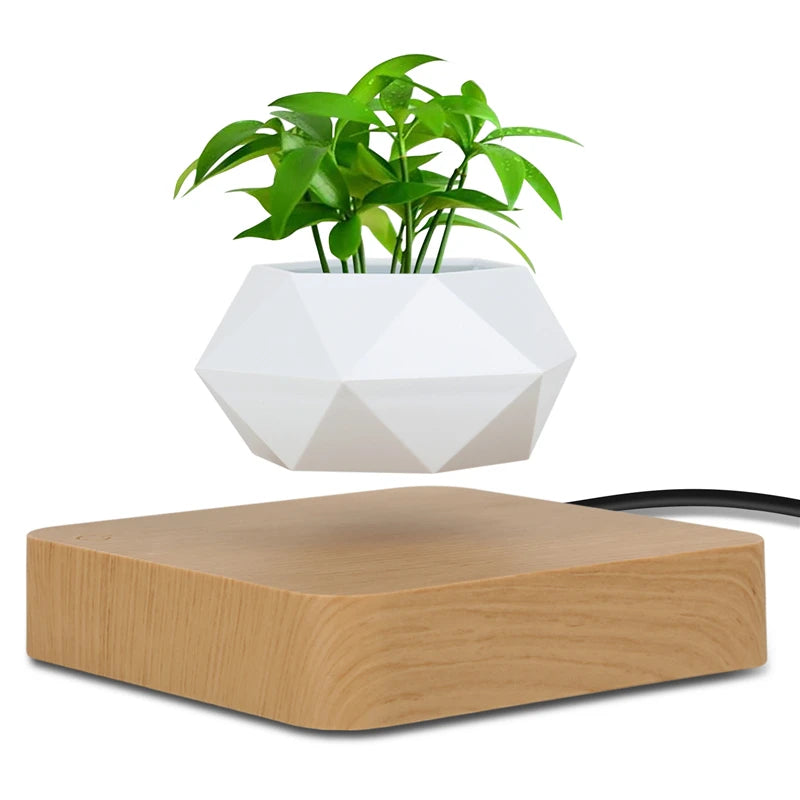 CLevitating Pot RotationMagnetic Suspension Floating Pot Potted Plant