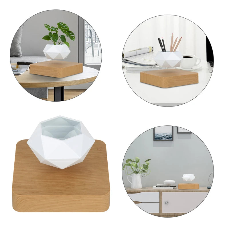 CLevitating Pot RotationMagnetic Suspension Floating Pot Potted Plant