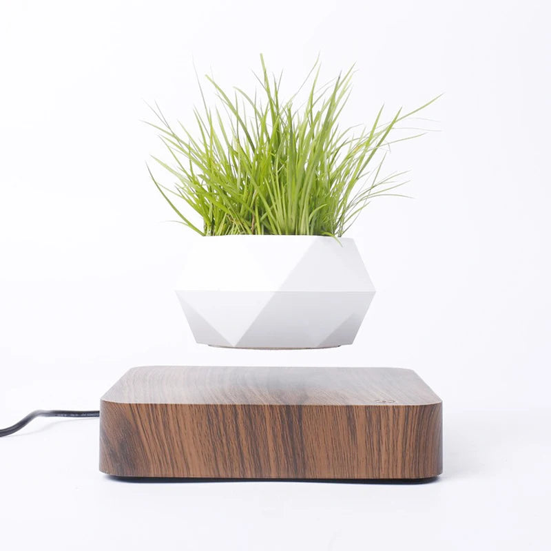 CLevitating Pot RotationMagnetic Suspension Floating Pot Potted Plant
