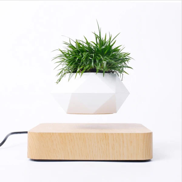 CLevitating Pot RotationMagnetic Suspension Floating Pot Potted Plant