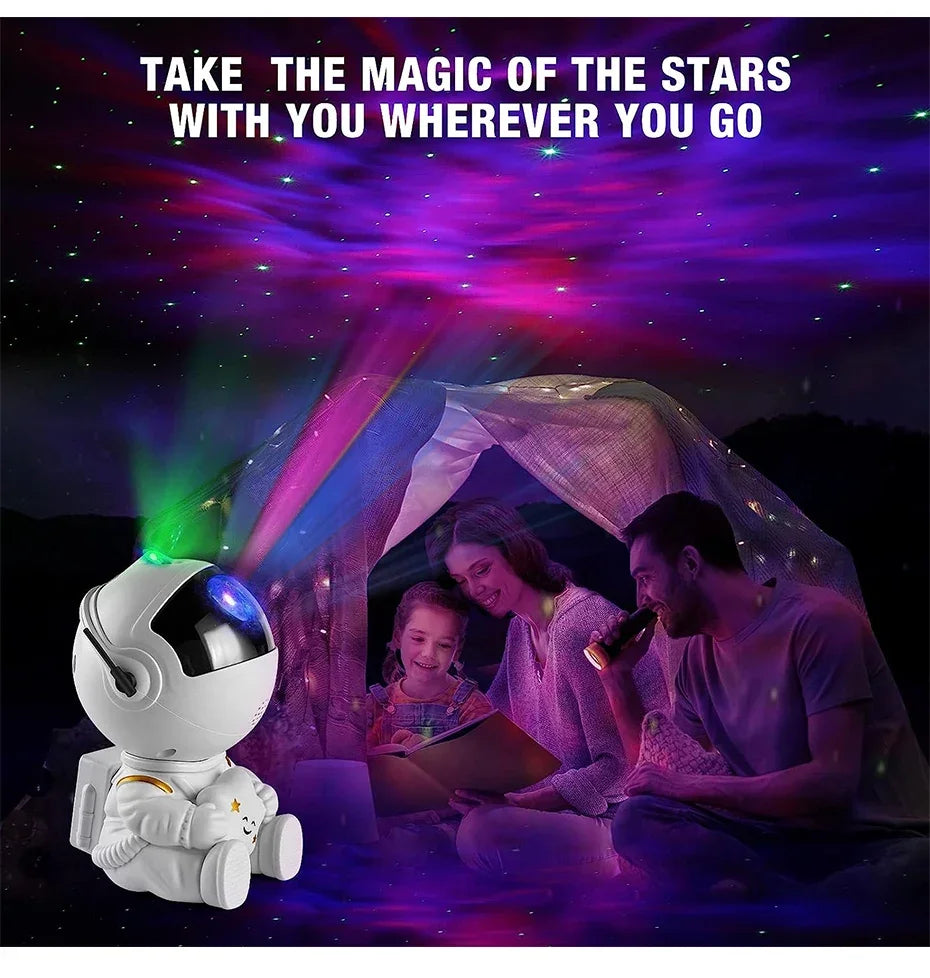 Star Projector Galaxy Night Light Astronaut Space Projector Starry Nebula Ceiling LED Lamp