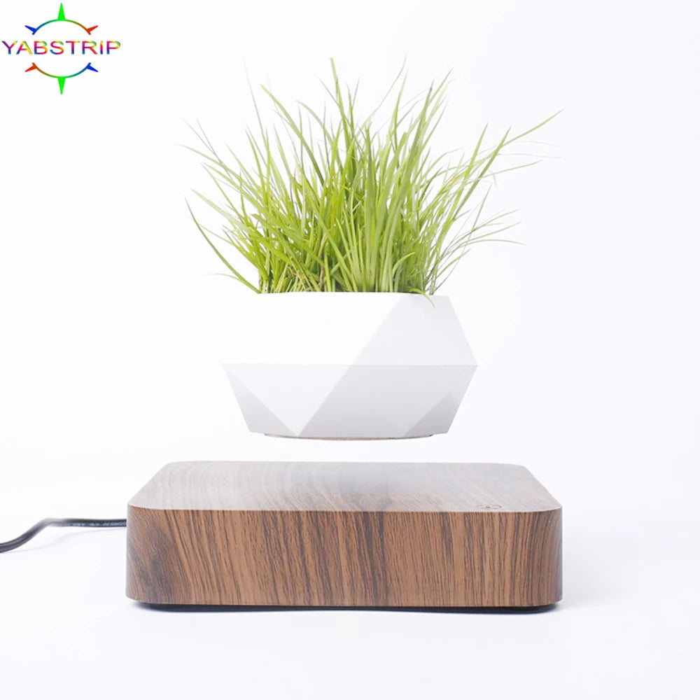 CLevitating Pot RotationMagnetic Suspension Floating Pot Potted Plant