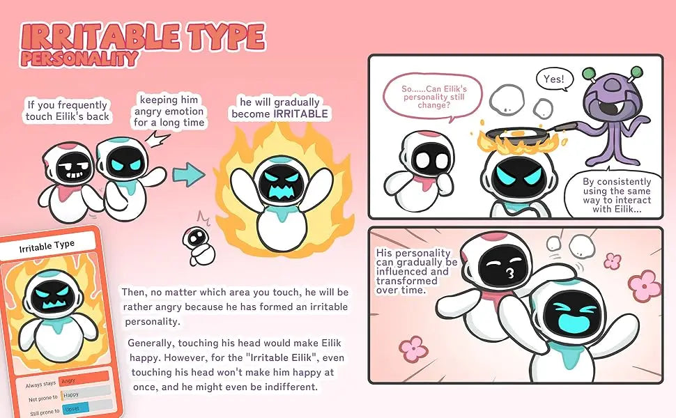 Cute AI Robot desk Pets Emotional and Intractive