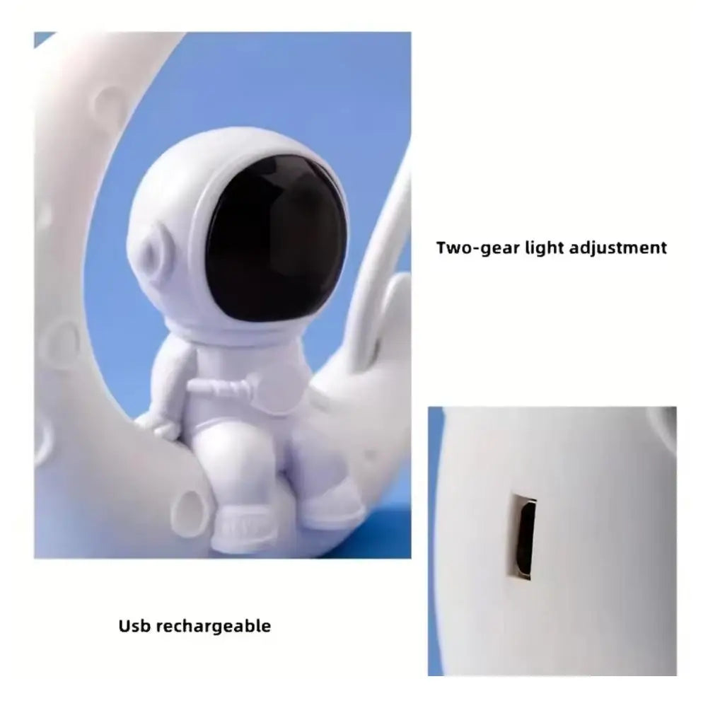 Novelty Moon Rechargeable LED Lamp USB Desk Night Light Table Reading Lamp for Home Study Bedroom Room Decoration Practical