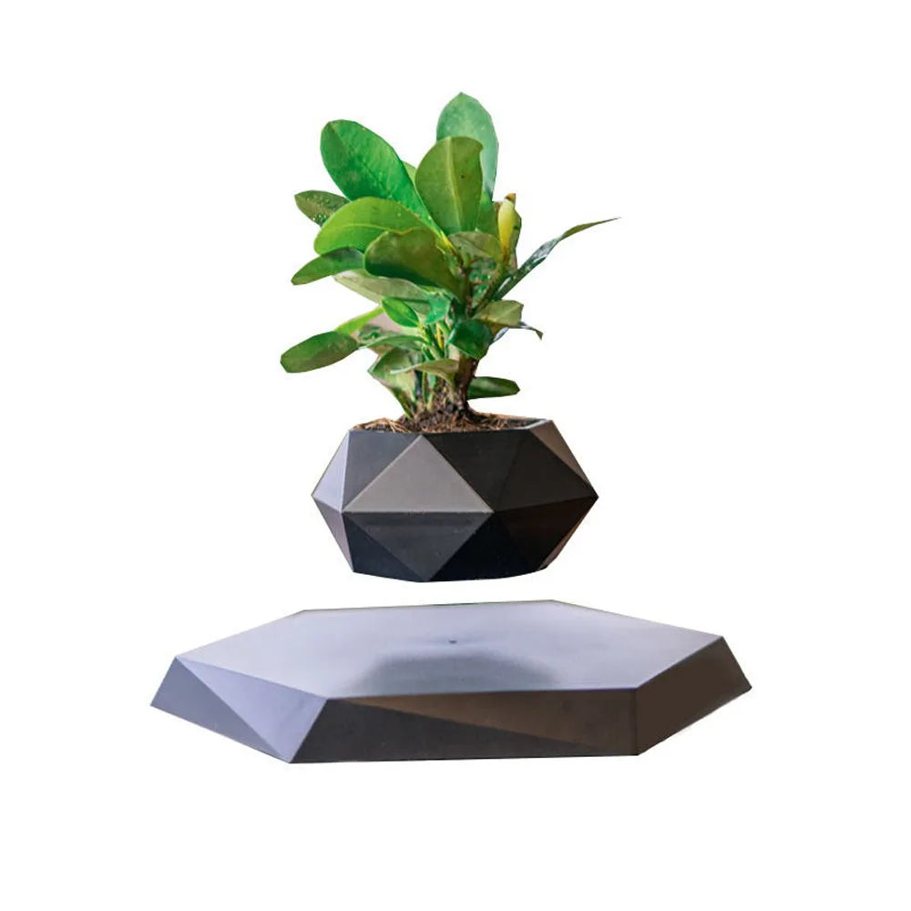 CLevitating Pot RotationMagnetic Suspension Floating Pot Potted Plant