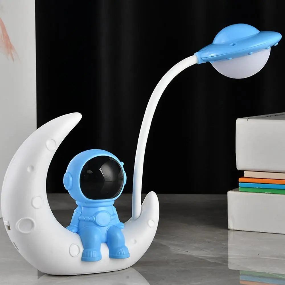 Novelty Moon Rechargeable LED Lamp USB Desk Night Light Table Reading Lamp for Home Study Bedroom Room Decoration Practical