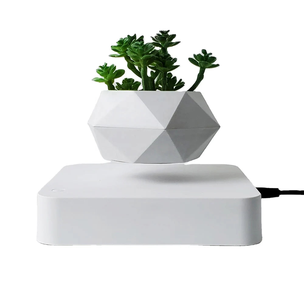 CLevitating Pot RotationMagnetic Suspension Floating Pot Potted Plant