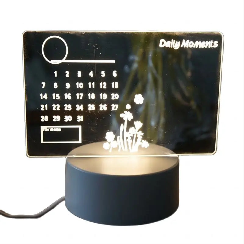 Creative LED Note Board Night Light USB Rewritable Message Board Warm Soft Light task board
