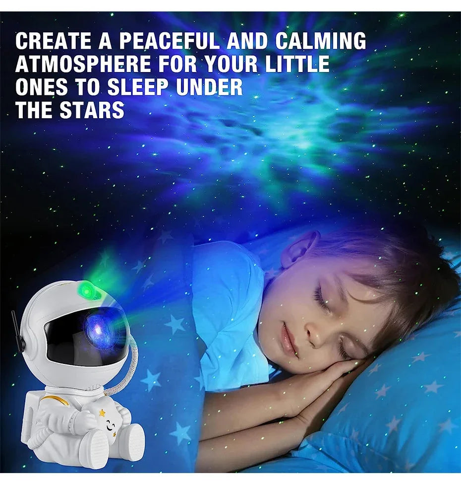 Star Projector Galaxy Night Light Astronaut Space Projector Starry Nebula Ceiling LED Lamp