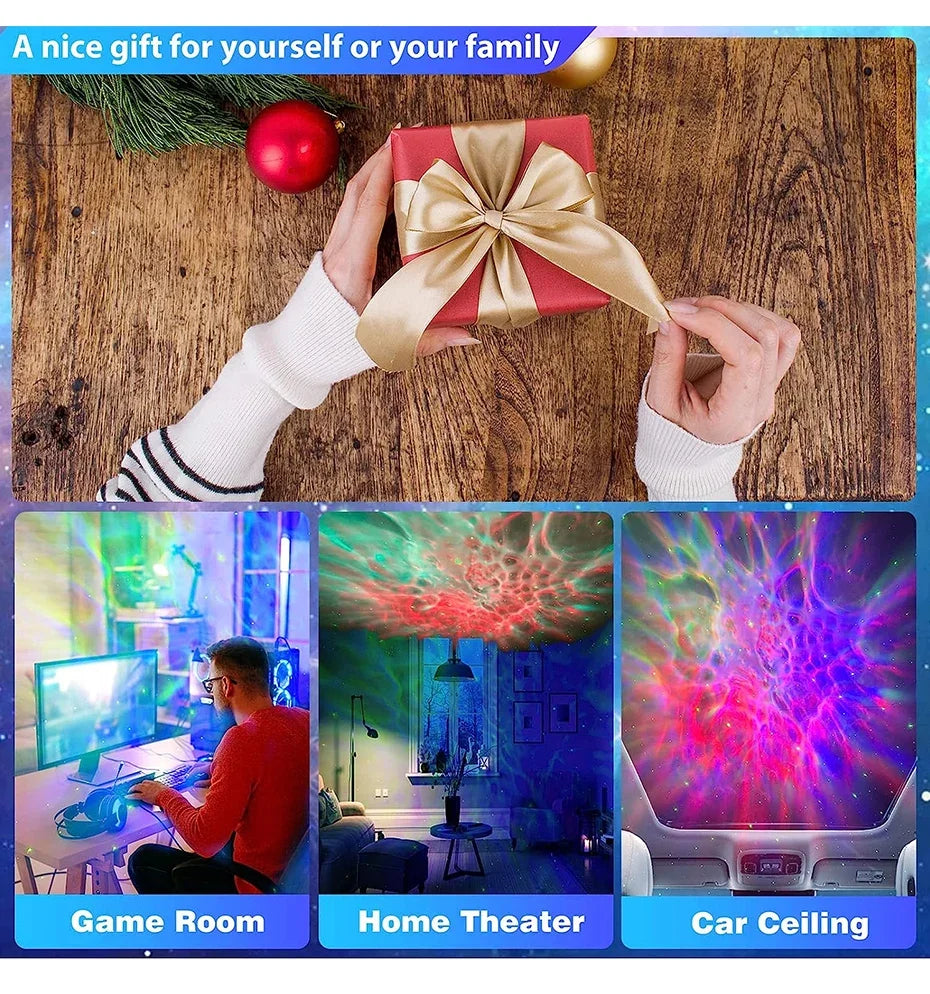 Star Projector Galaxy Night Light Astronaut Space Projector Starry Nebula Ceiling LED Lamp