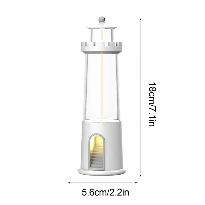 Lighthouse Ambient Light Moon Projection Night Lights Remote Control Bluetooth Music