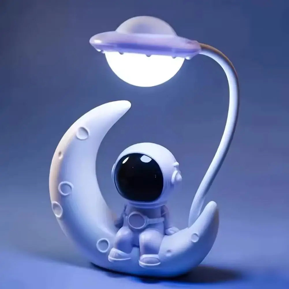 Novelty Moon Rechargeable LED Lamp USB Desk Night Light Table Reading Lamp for Home Study Bedroom Room Decoration Practical