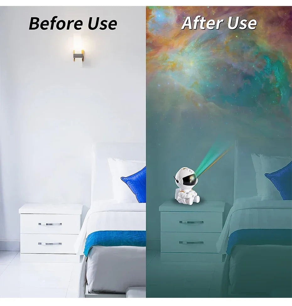 Star Projector Galaxy Night Light Astronaut Space Projector Starry Nebula Ceiling LED Lamp
