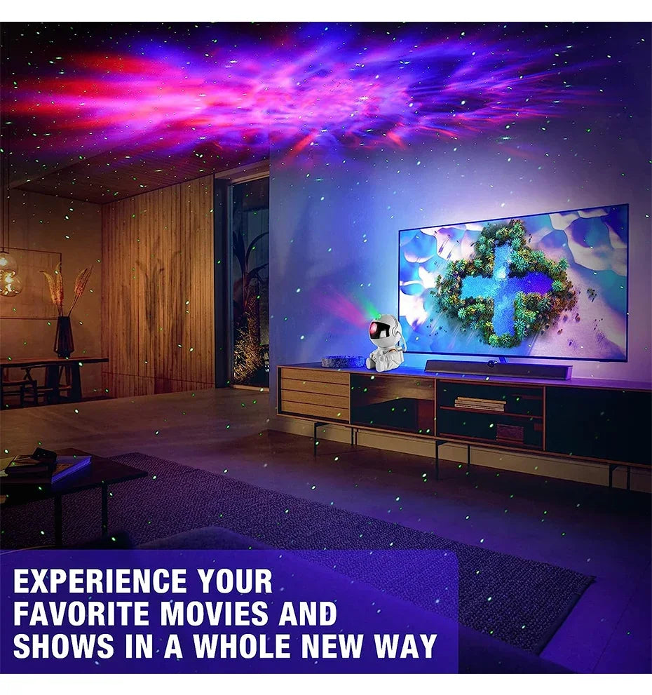 Star Projector Galaxy Night Light Astronaut Space Projector Starry Nebula Ceiling LED Lamp