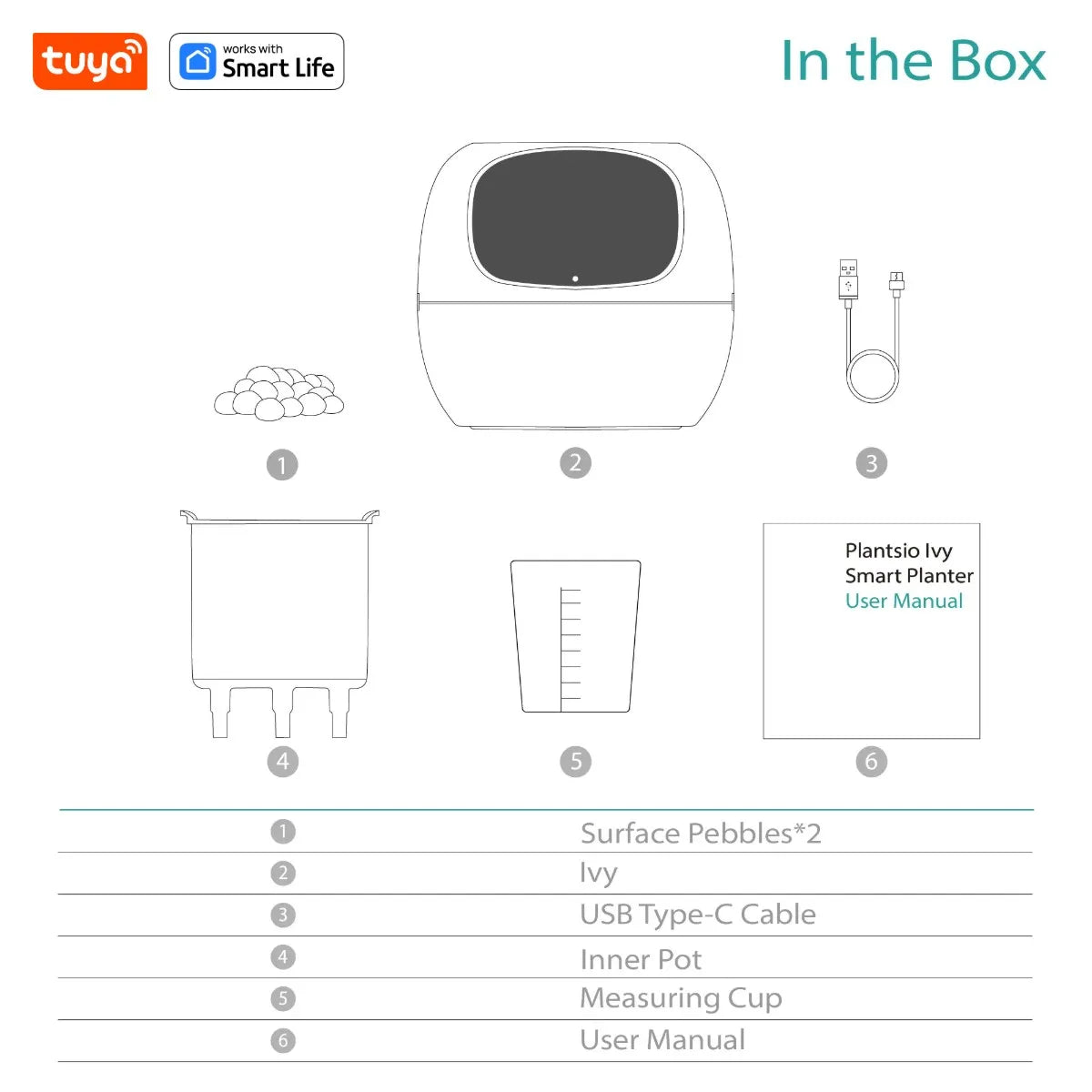 kuya Ivy Smart Planter,Endless Fun Over 49 Rich Expressions,7 smart sensors