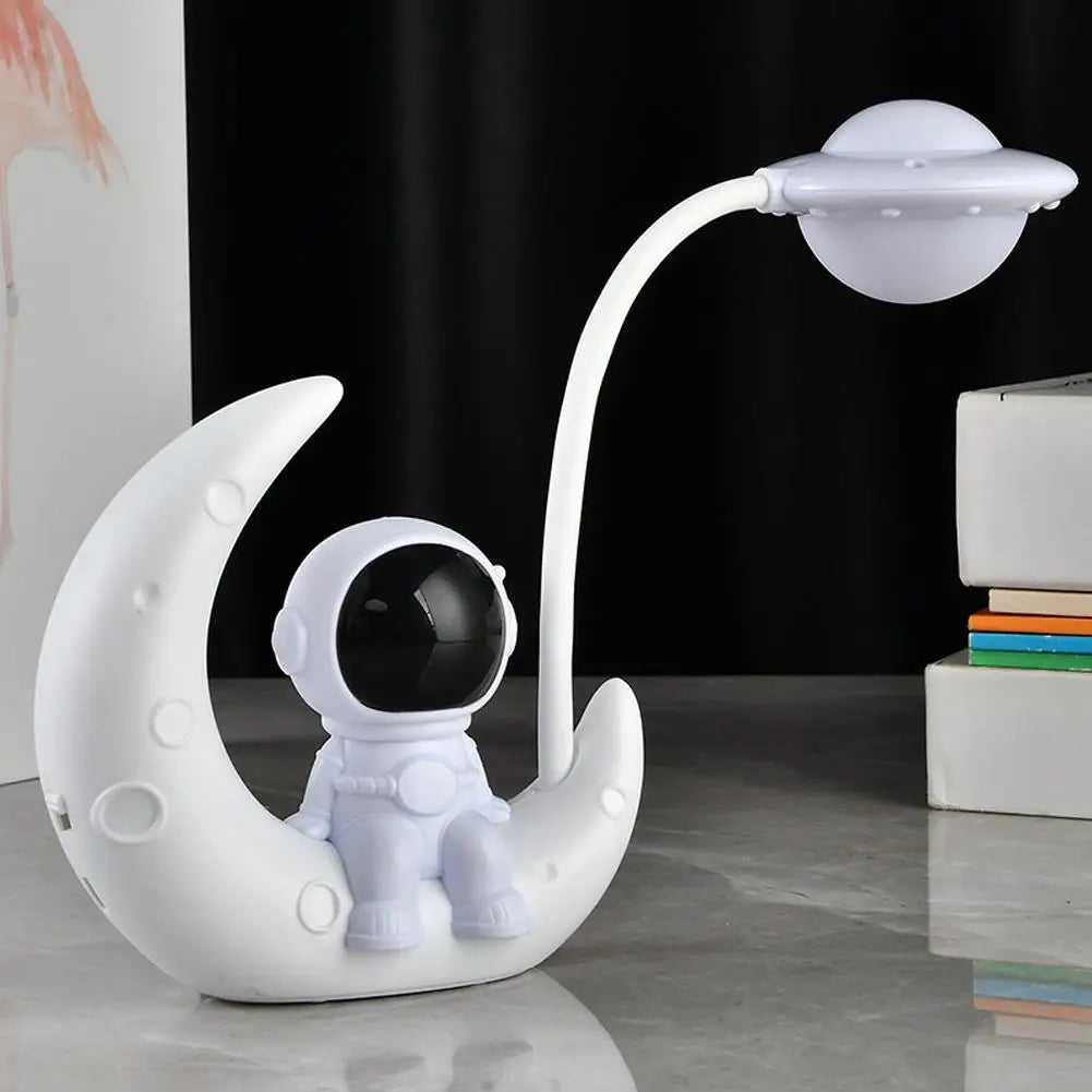 Novelty Moon Rechargeable LED Lamp USB Desk Night Light Table Reading Lamp for Home Study Bedroom Room Decoration Practical