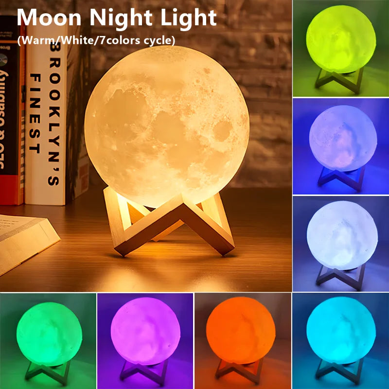 Z Book Light LED Moon Light Galaxy Light, Moon Night Light.