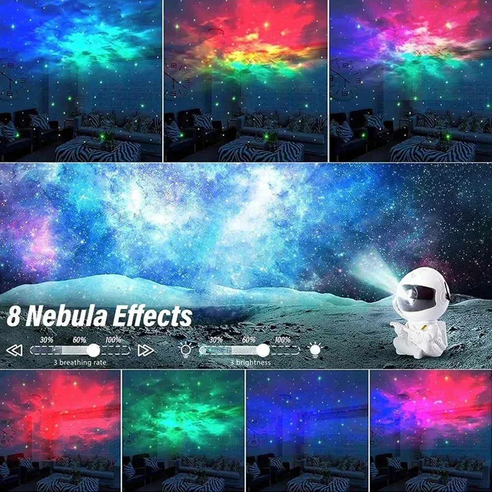 Star Projector Galaxy Night Light Astronaut Space Projector Starry Nebula Ceiling LED Lamp
