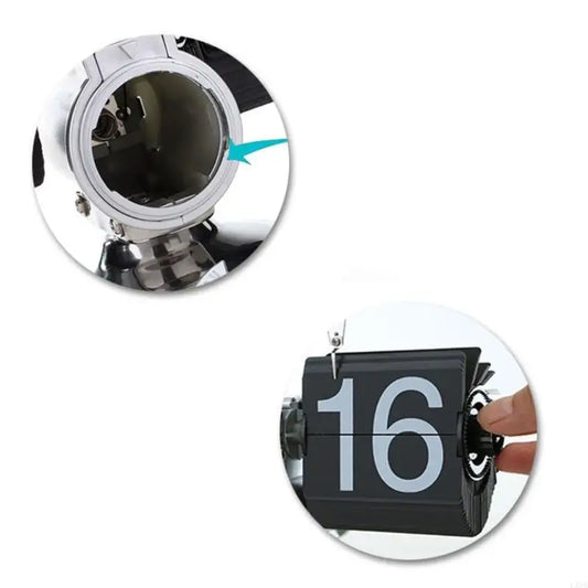 A Vintage Automatic Turn Page Clock for Creative Retro Digital Flip Down Clocks