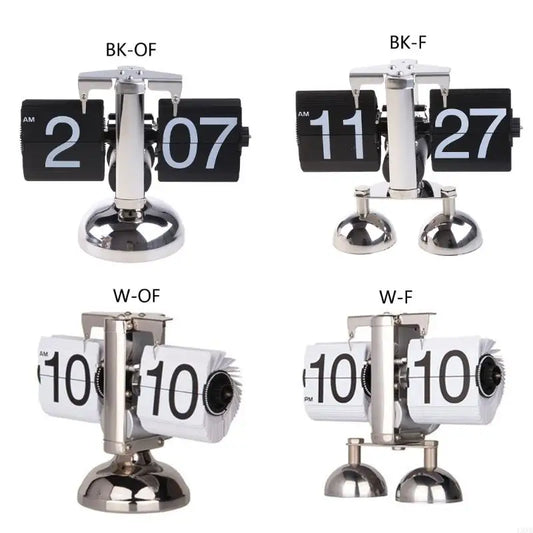 A Vintage Automatic Turn Page Clock for Creative Retro Digital Flip Down Clocks