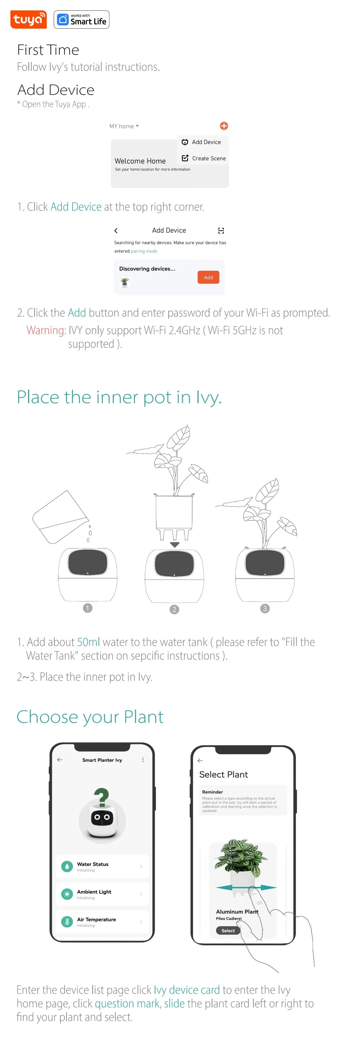 kuya Ivy Smart Planter,Endless Fun Over 49 Rich Expressions,7 smart sensors